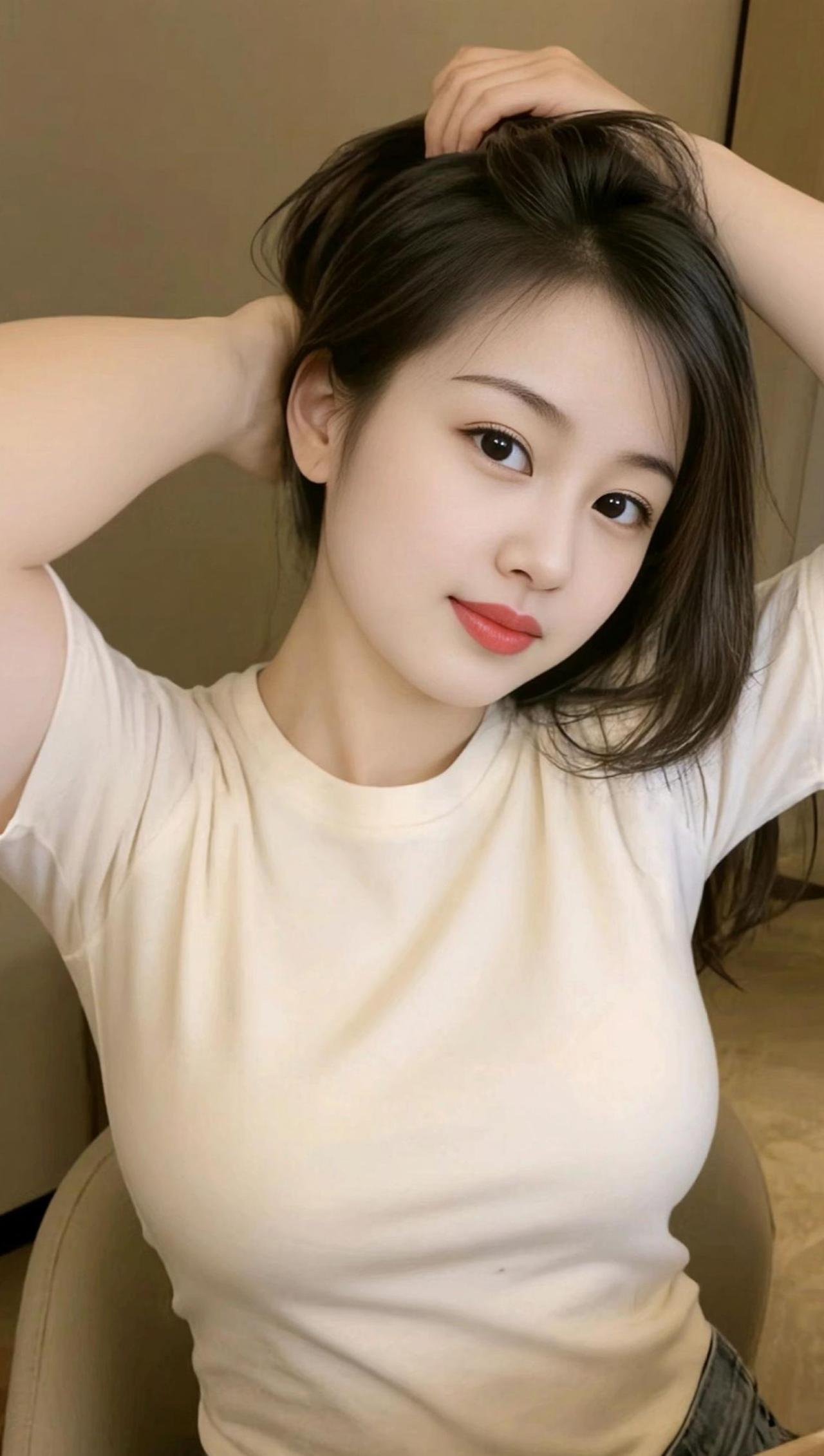 AI柔美自拍 时尚气质穿搭 甜系女孩 清纯甜美 高颜值