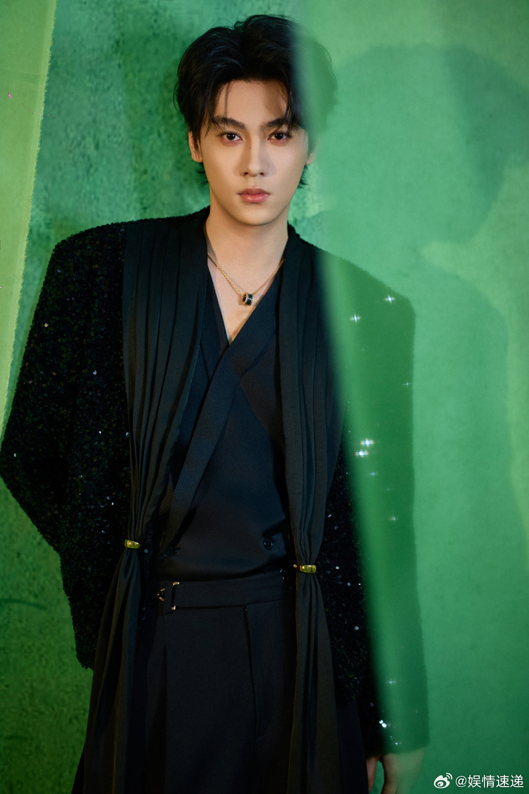 田栩宁竹影写真田栩宁纱影轻垂好好 