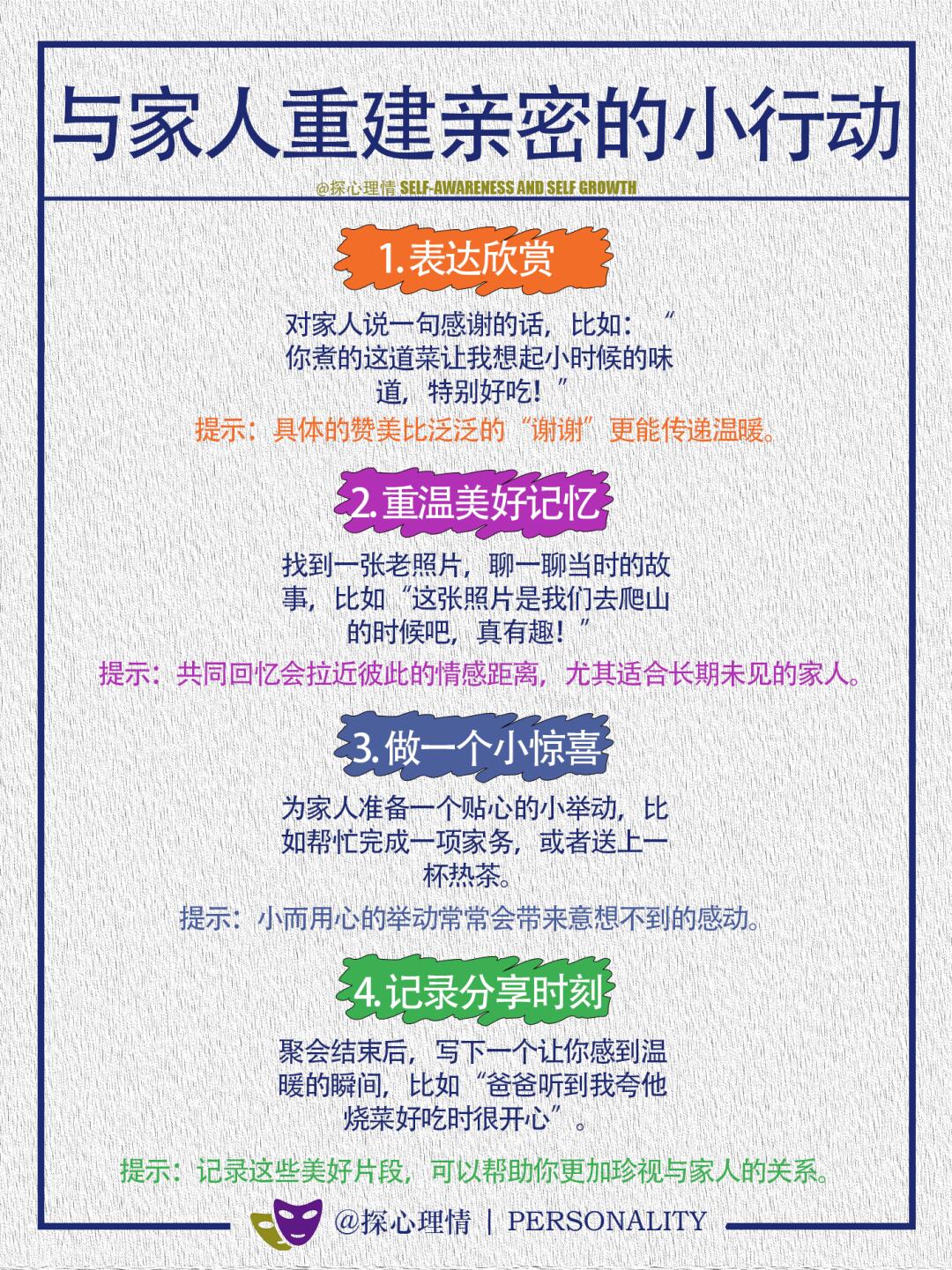 与家人重建亲密的小行动