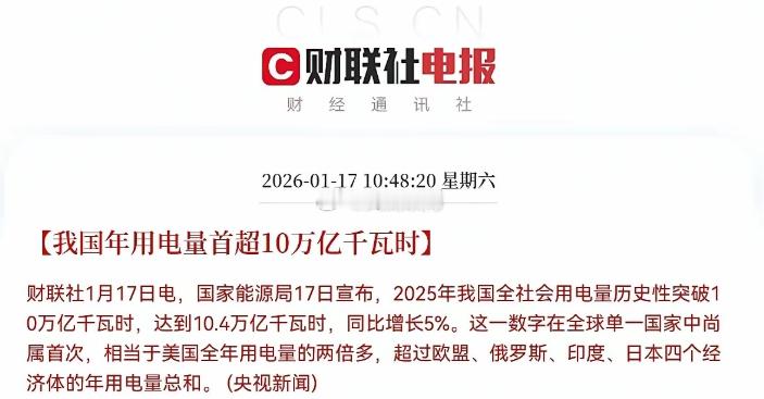 里程碑！用电量创全球纪录 电力全产业链迎景气周期核心催化2025 年我国全社会用