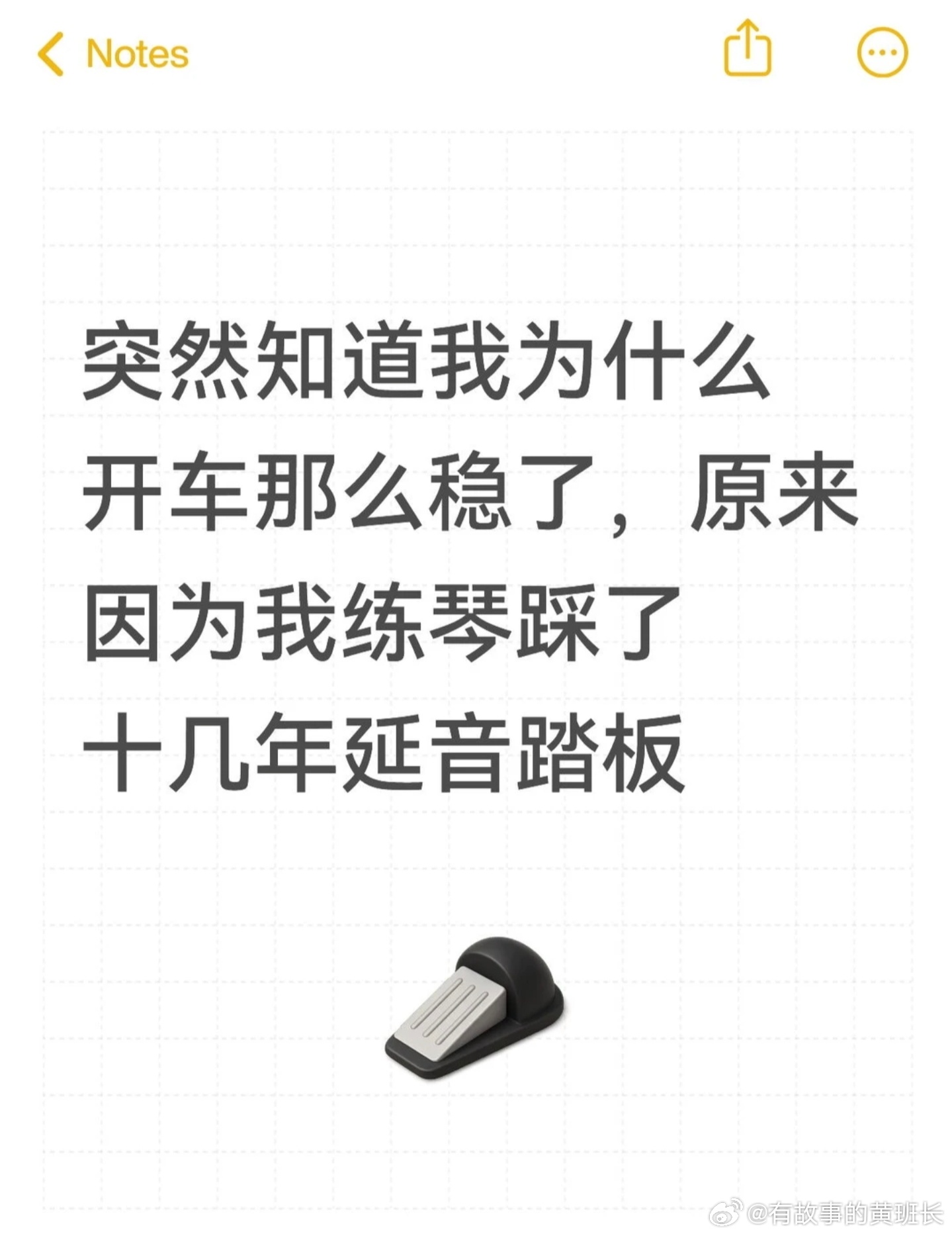 音乐生毕业出路之一当司机 踩刹车油门是踏板，导航是谱子，练琴是在路上变道 