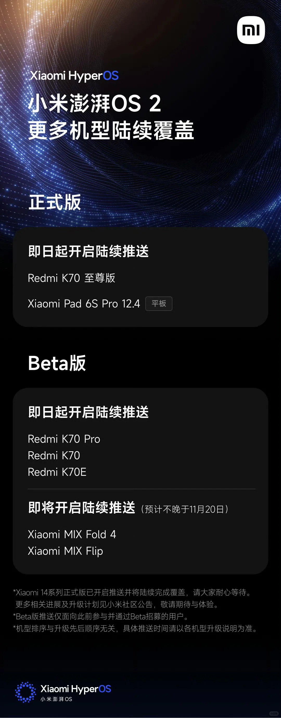 小米澎湃OS 2开启新一批升级！
