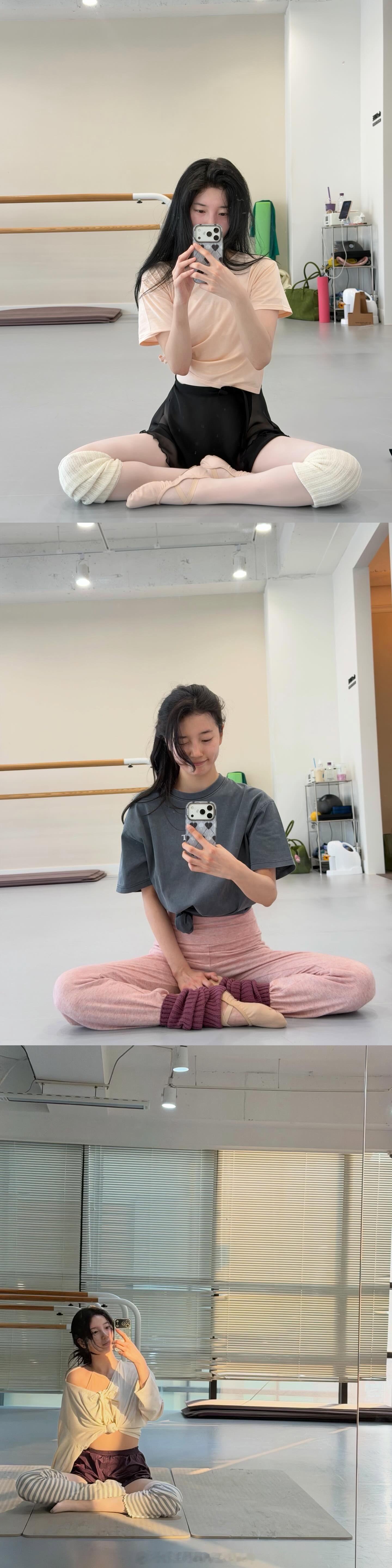 Jisoo裴秀智同款春日芭蕾风穿搭解析✅▫️低饱和度基础色系▫️软感修身+宽松平