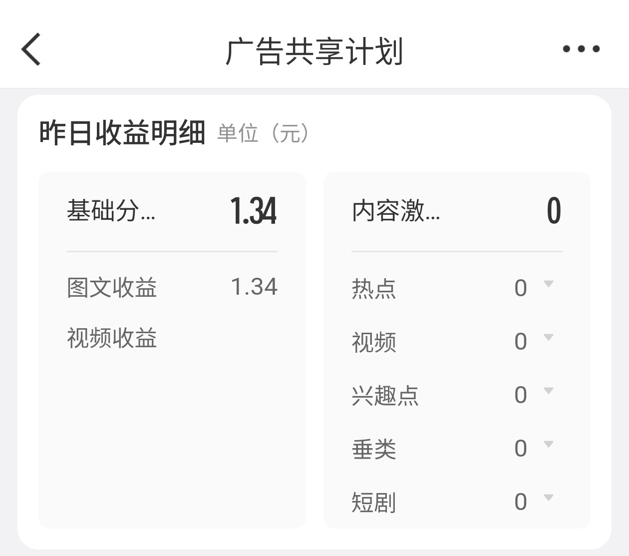 广告共享计划发力了 1.34巨款 
