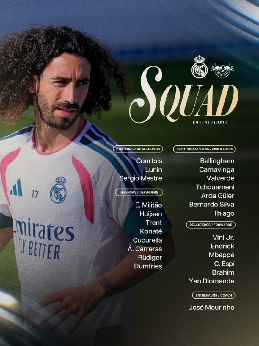 欧冠联赛皇马🆚莱比锡 球队大名单欧冠联赛皇马vs莱比锡halamadrid ​