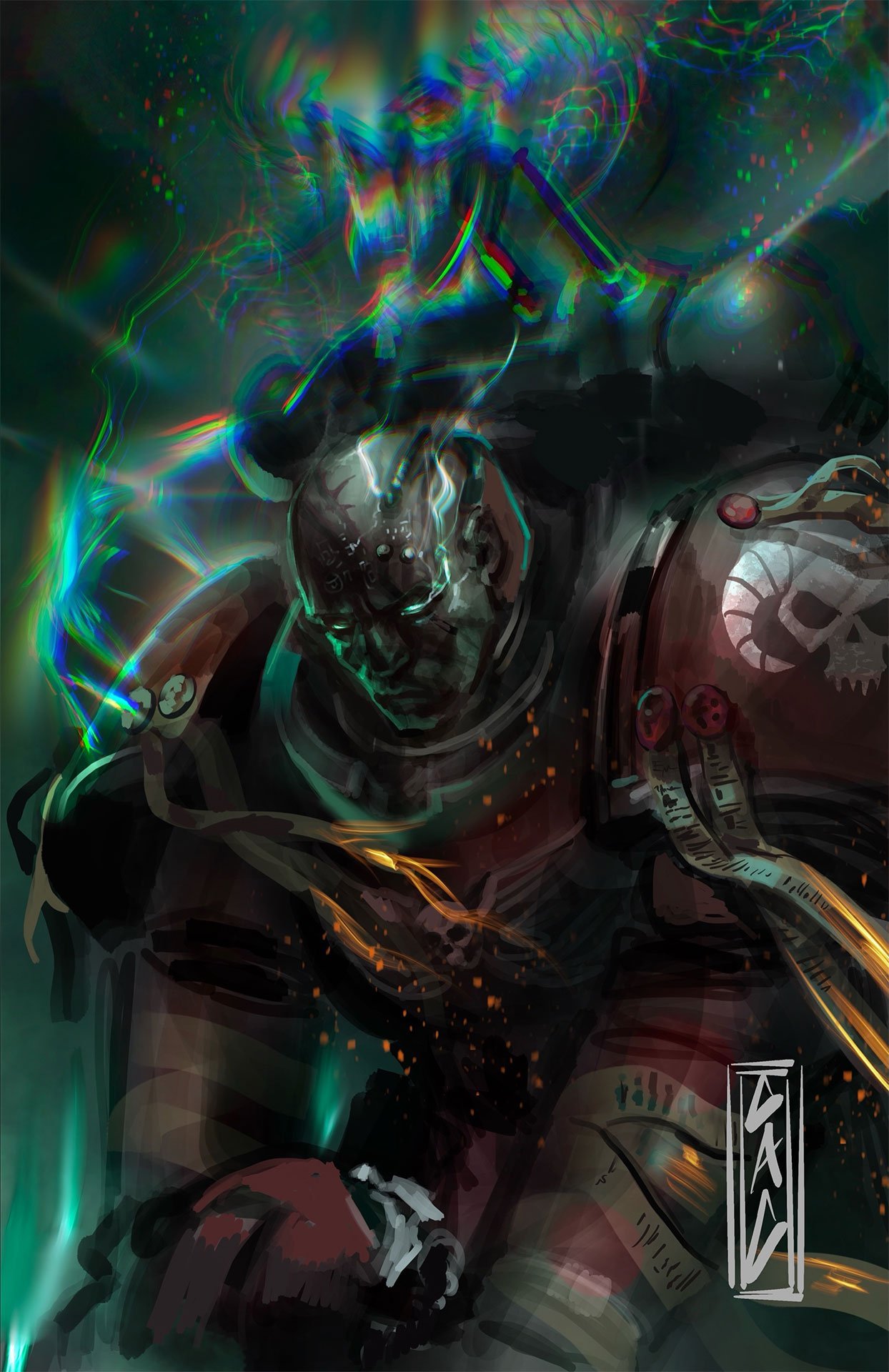 战锤40k[超话] 驱魔人by Chase Curtis ​​​