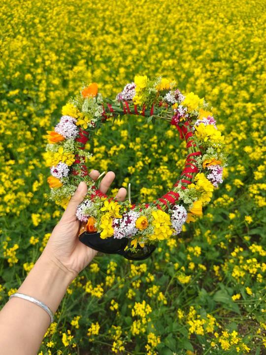 做个小花帽