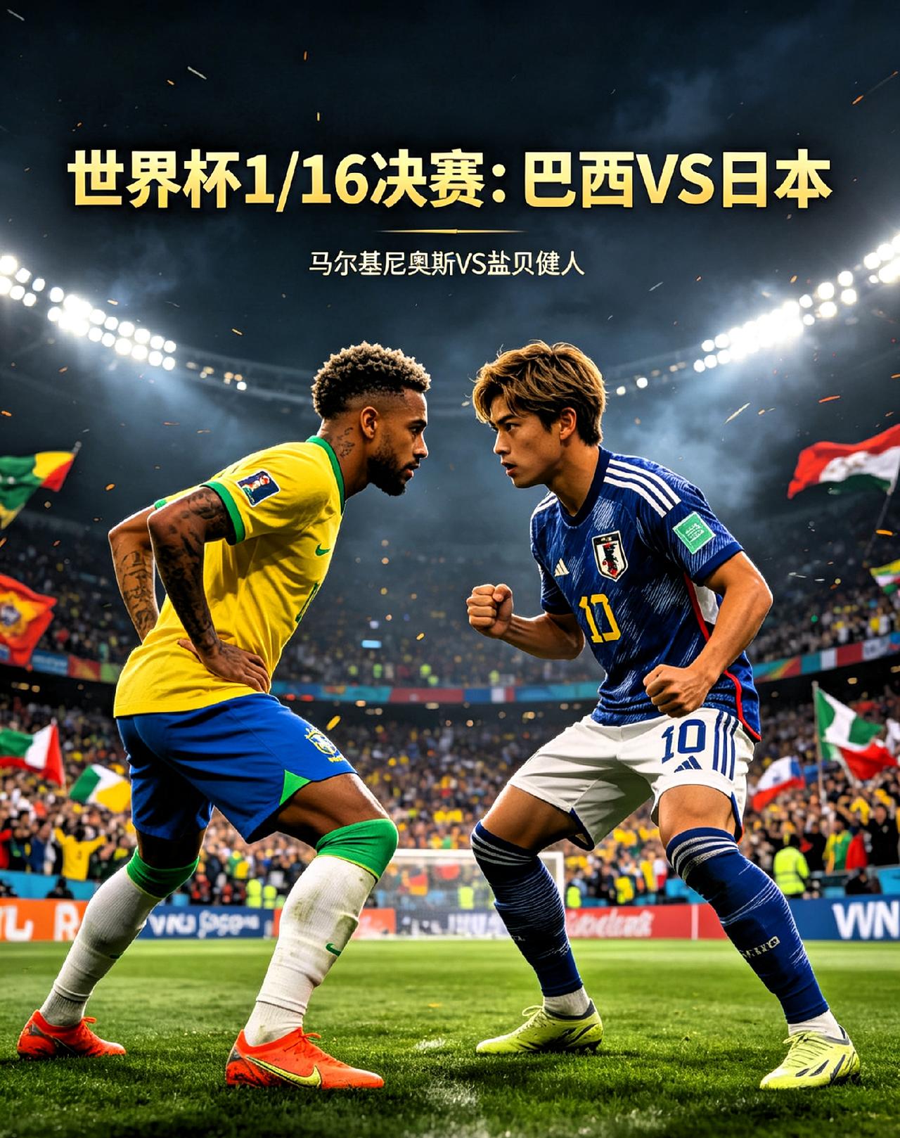 赛前舆论升温！巴西队长回应日本球员言论：将化作前进动力
 
2026美加墨世界杯