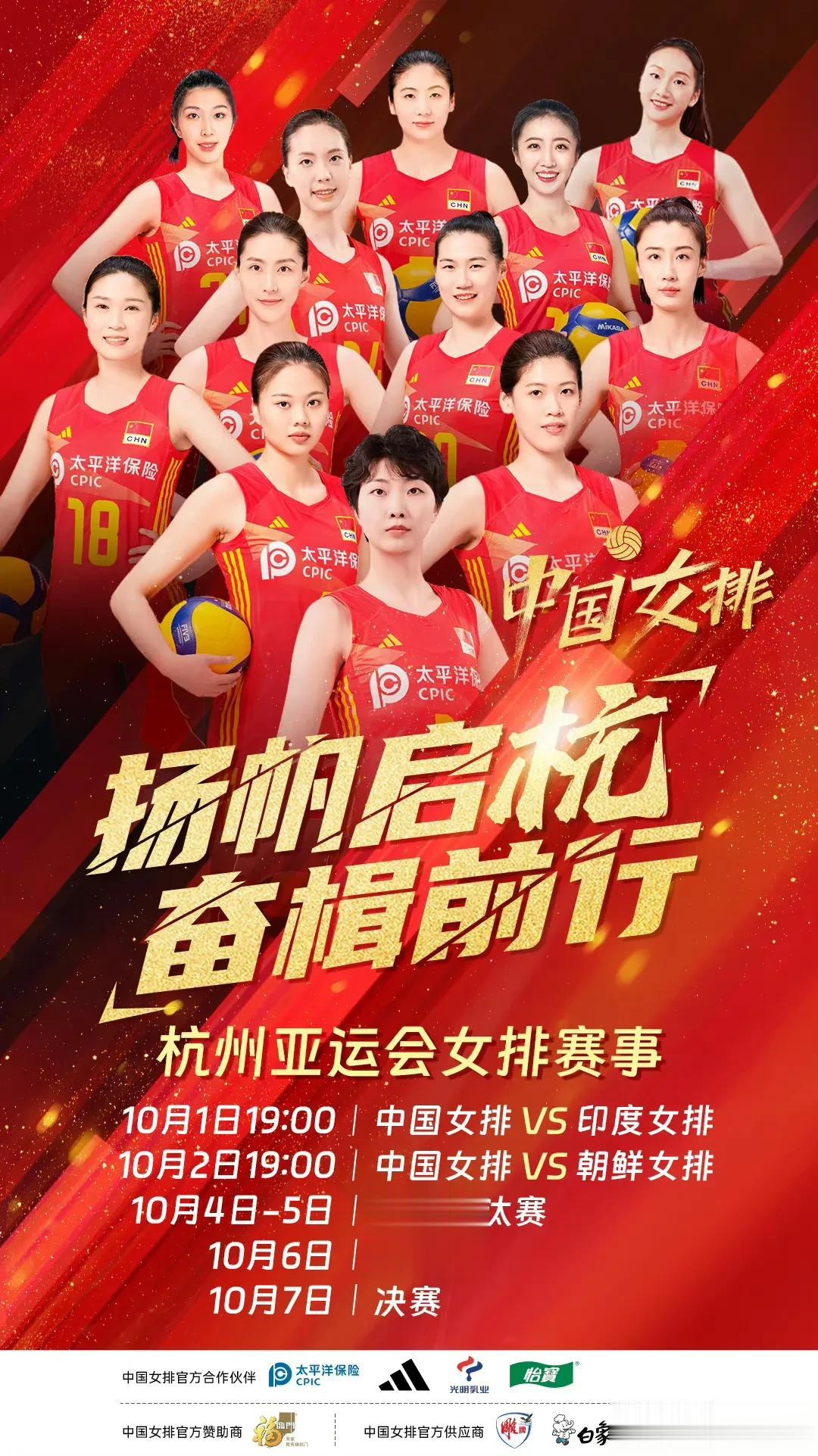小组赛权当训练！亚运会女排八强复赛对阵🆚中国女排先后对阵韩国，越南！四强预计是