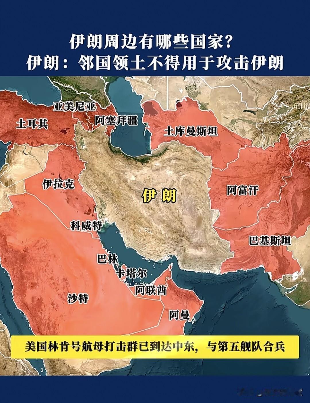 面对美国带来的巨大军事压迫感，且美军的弓弦越勒越紧，伊朗在无法挣脱的情形下，因为