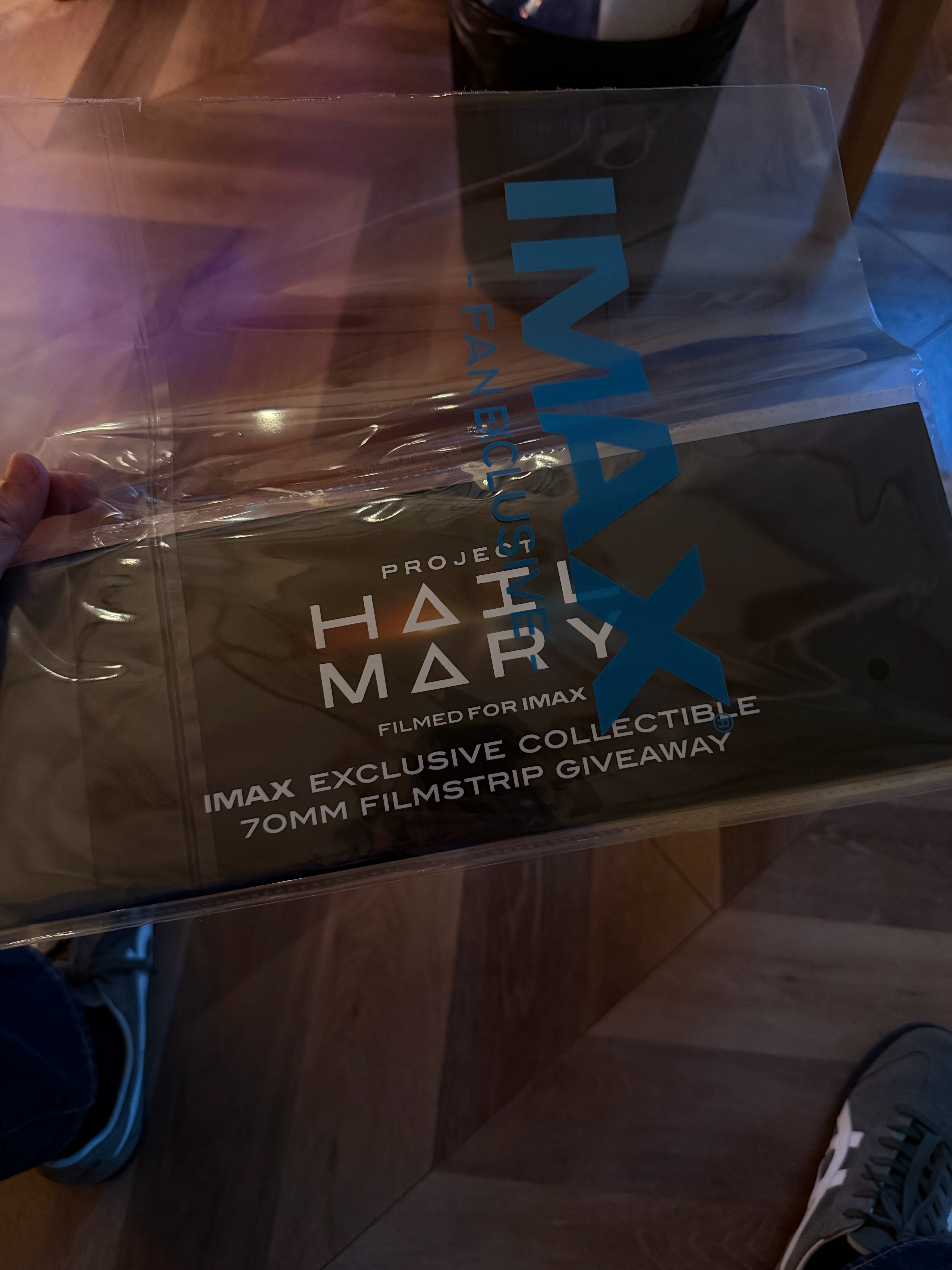 看我收到了什么！！！！《挽救计划》IMAX 胶片！！！谢谢！！！ 