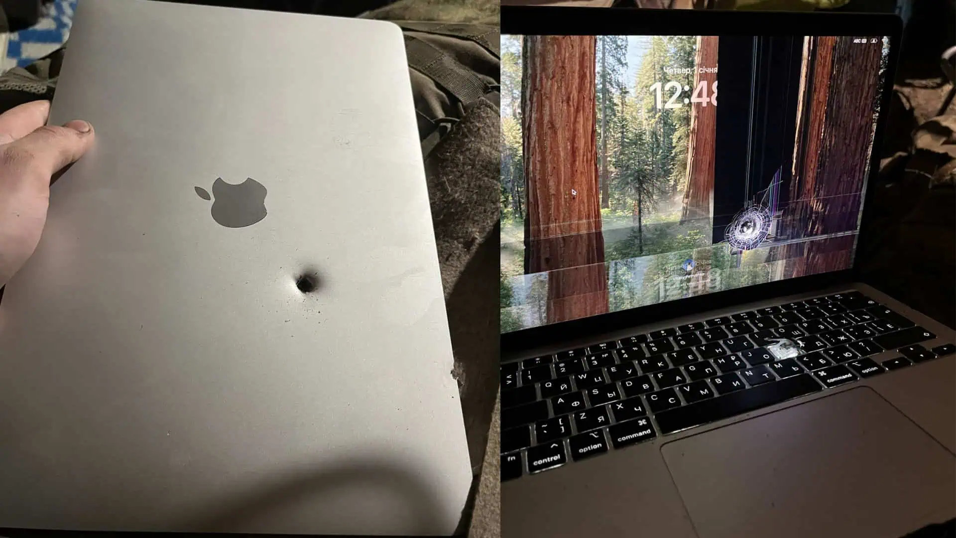 2026 年开年两大苹果新闻：● 乌克兰士兵展示 MacBook Air 挡子弹