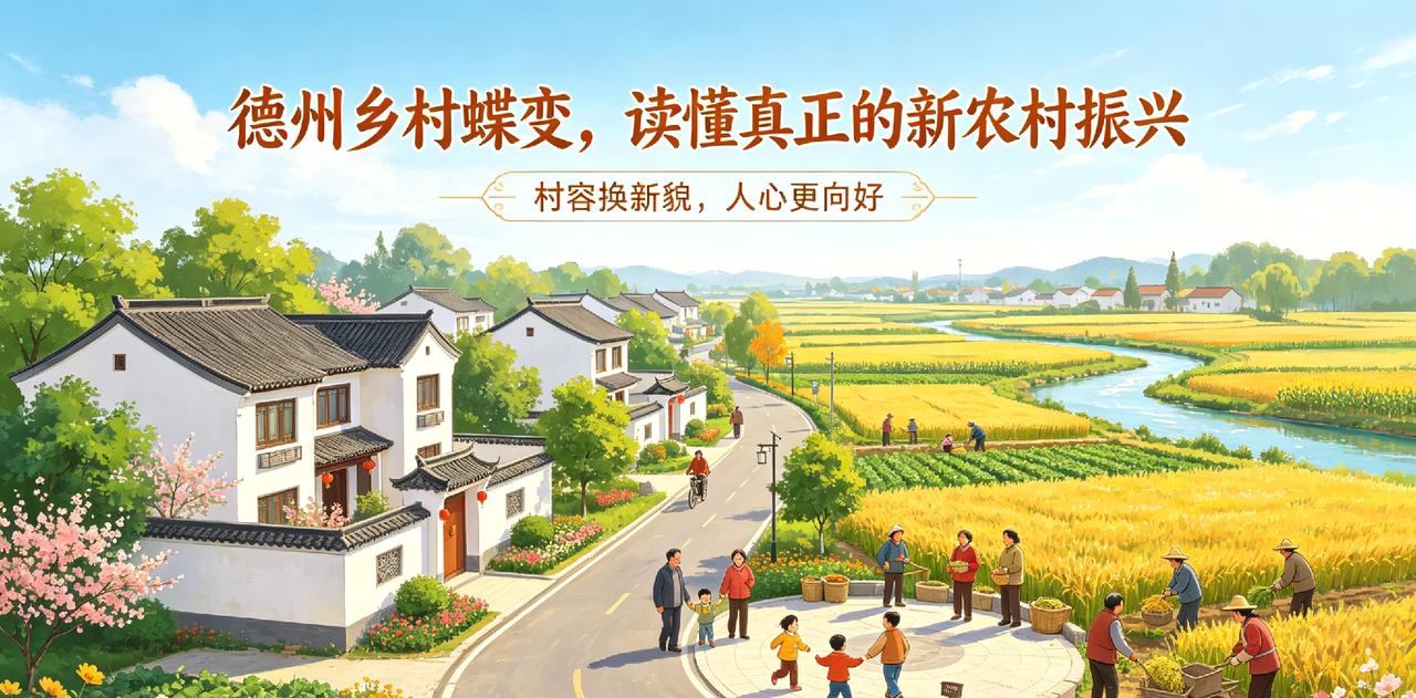 德州乡村蝶变，读懂真正的新农村振兴

 
村容换新貌，人心更向好