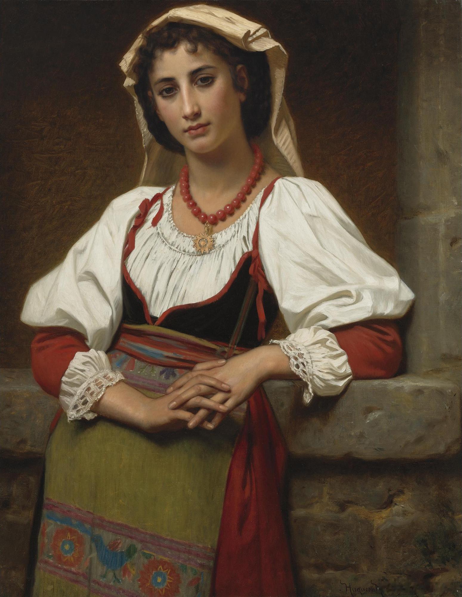 西洋历史文化鱼缸历史人物 法国学院派画家于格·梅勒（Hugues Merle ，