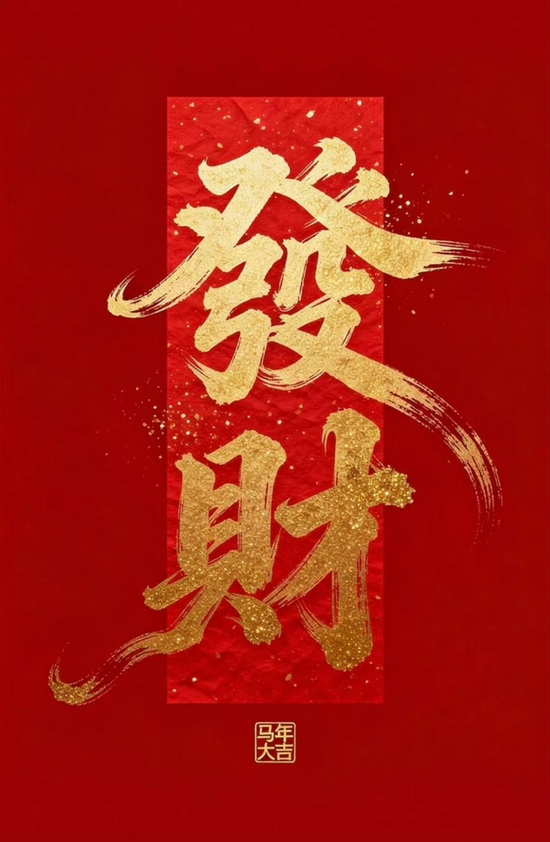 “ 左手接祥光，右手聚财香。马年多顺遂，合家岁月新 … ” ​​​
吉星高照财源