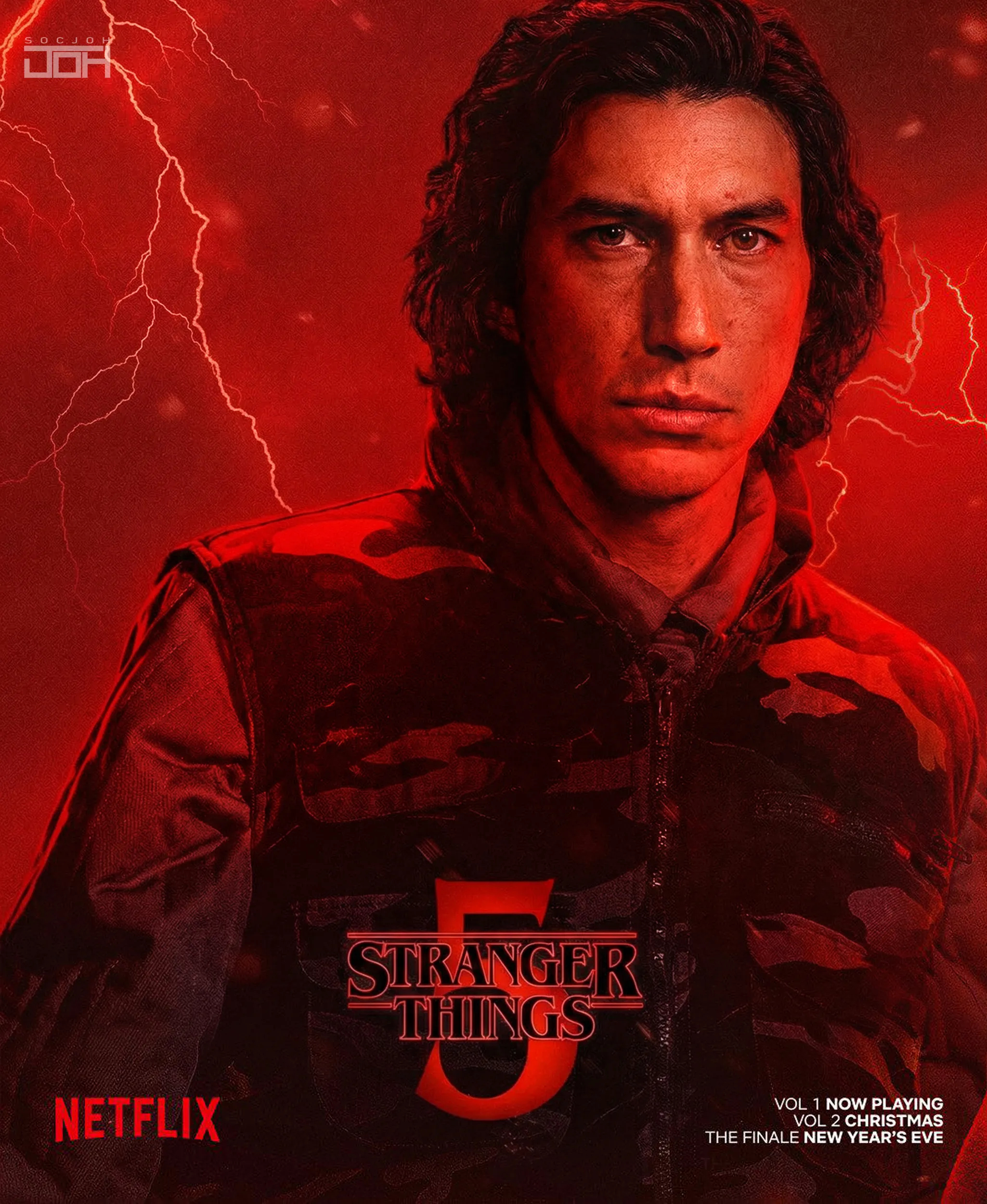 《怪奇物语5》角色海报的另一种打开方式怪奇物语跨年电影愿