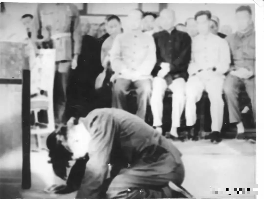 1956年，残害赵一曼烈士的凶手大野泰治下跪认错，一张罕见的留影 
