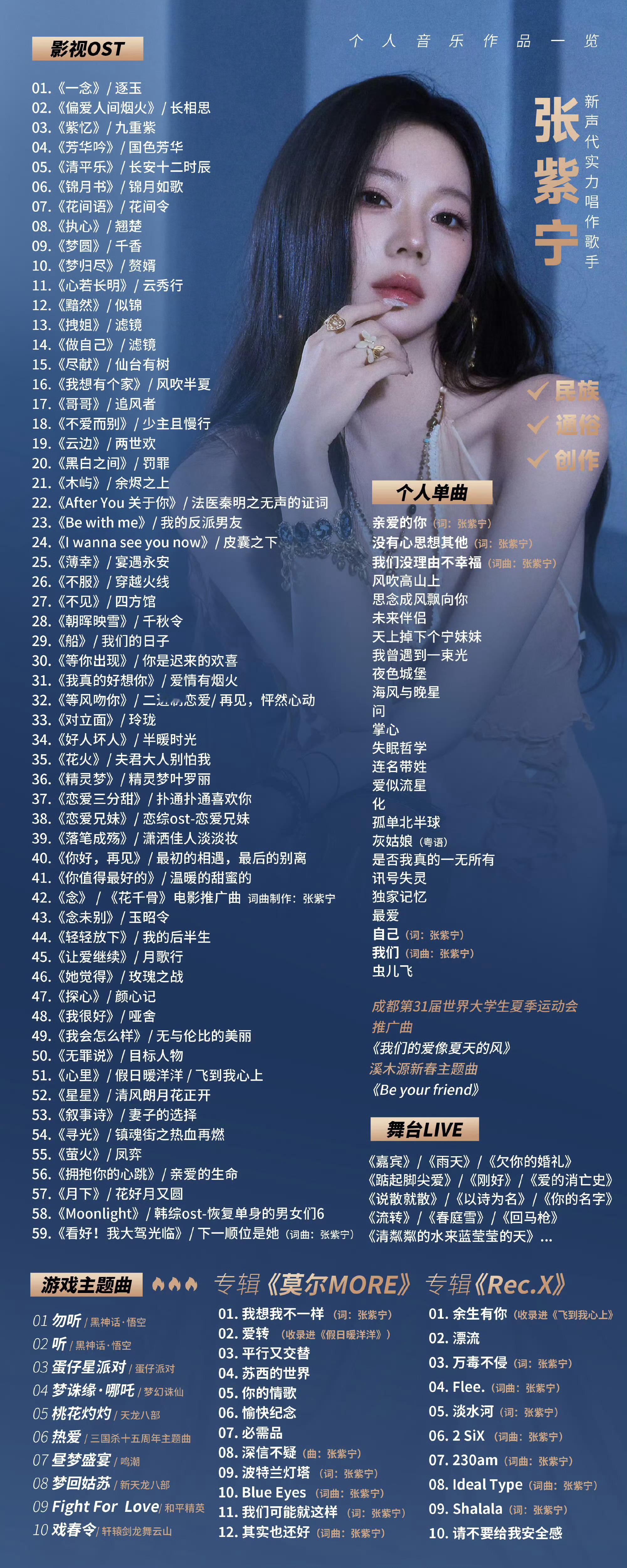 曝张紫宁恋爱不信谣不传谣 我姐姐的歌都很好听[点赞] ​​​