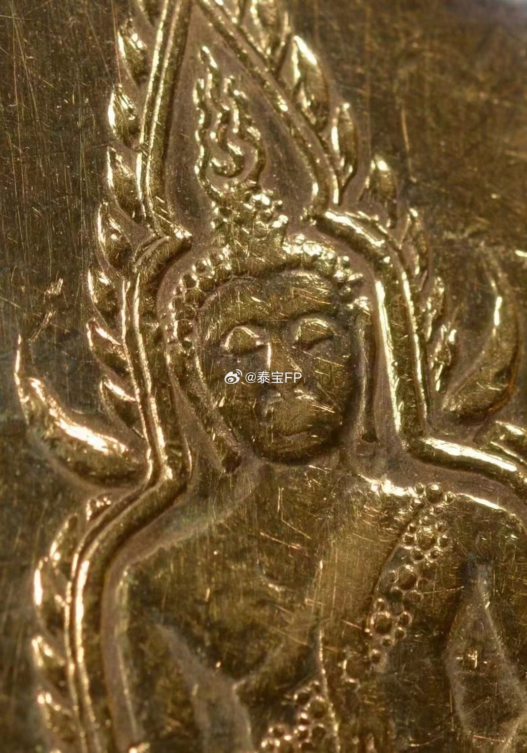 千万级别佛牌 （纯金 Solid Gold)明星牌(SuperStar),  多