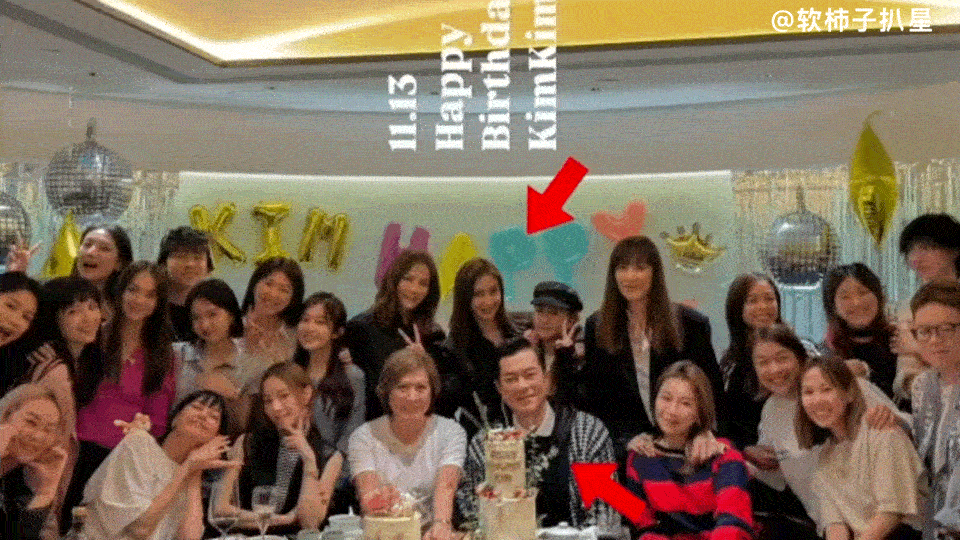 #Angelababy为经纪人庆生#baby杨颖黑长直，上次同框还是五年前！和上
