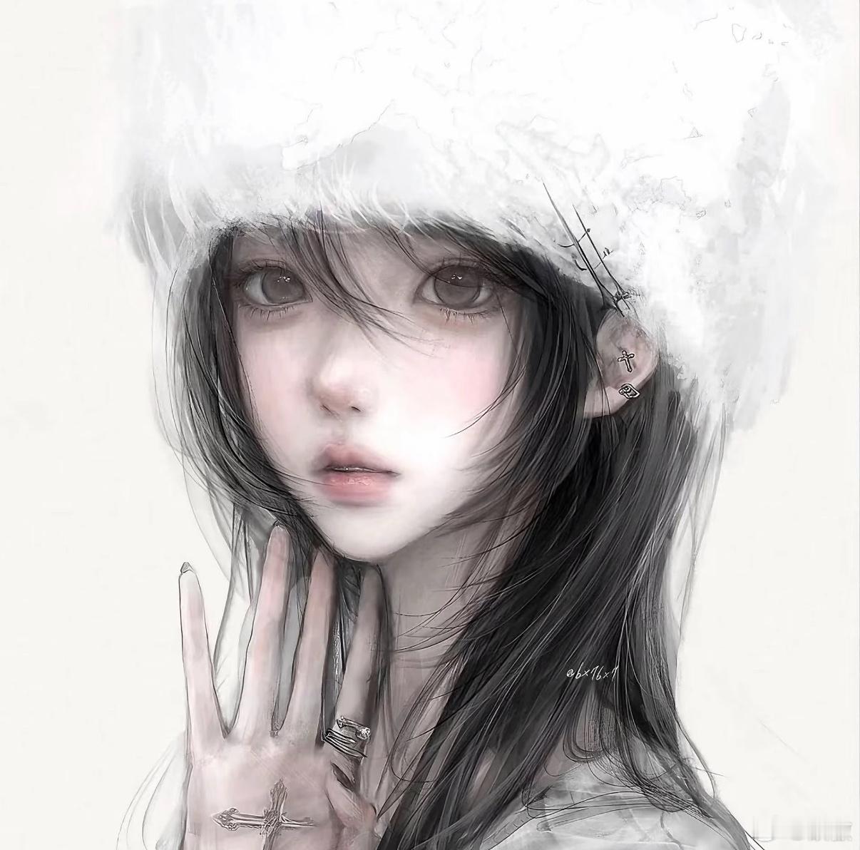 情绪藏在眉眼间🌫️暗调少女头像｜清冷易碎感只做自己情绪的主角 ​​​