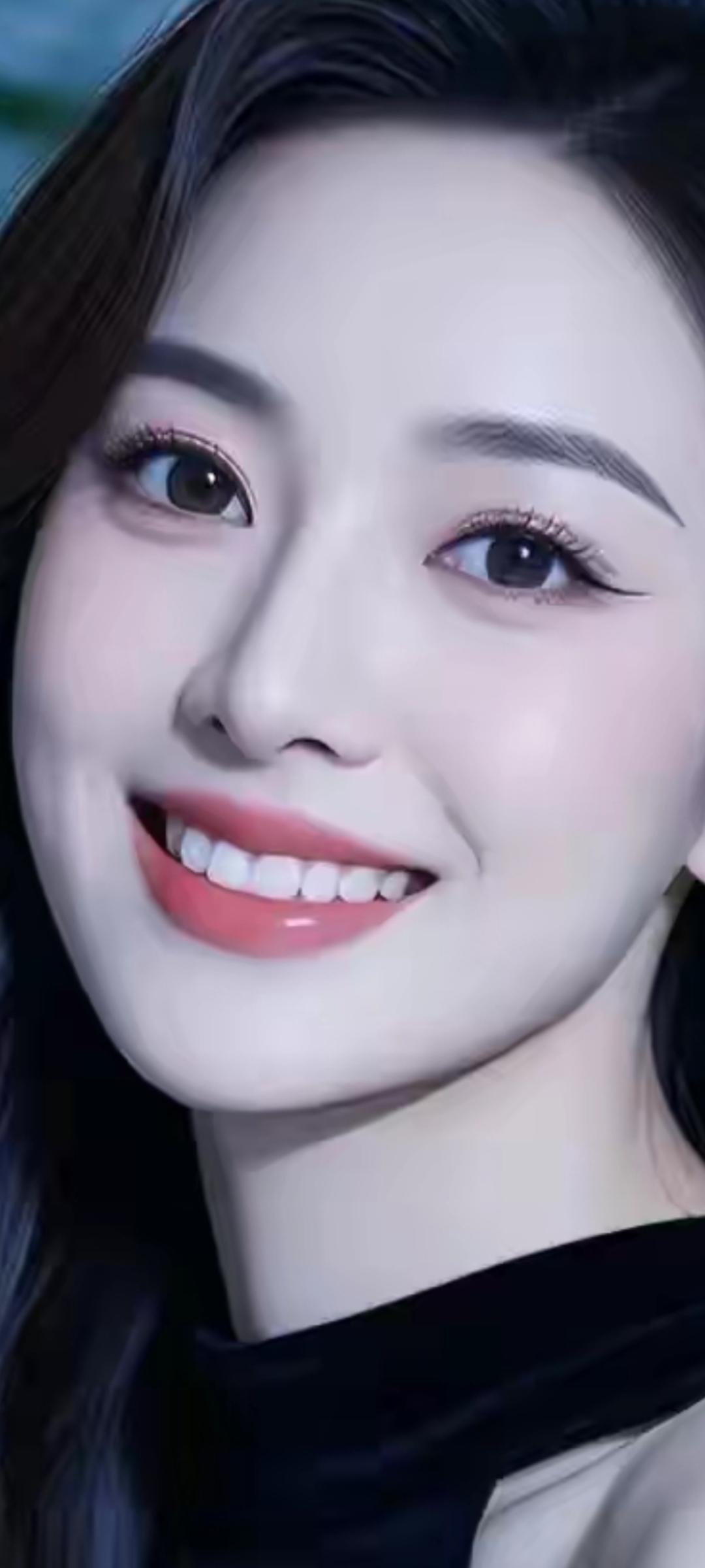 甜美笑容，温柔可人，元气满满的一天！😊✨