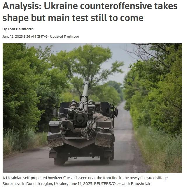 路透社：乌克兰只部署了12个旅中的3个，决战尚未到来 经过一周的激烈战斗，基辅反