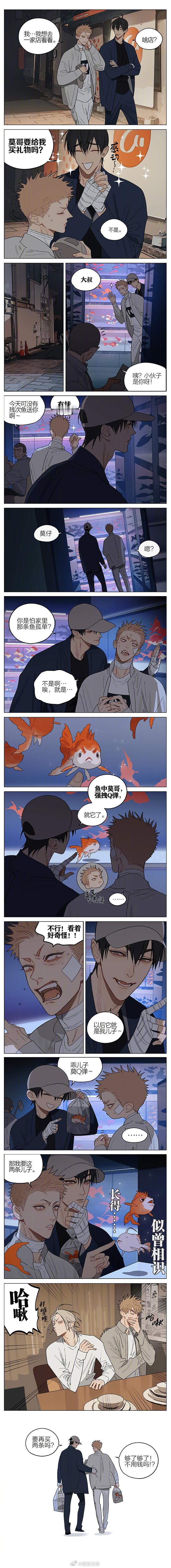 19天十九天贺天&莫仔小剧场——买金鱼～Cr：old先 