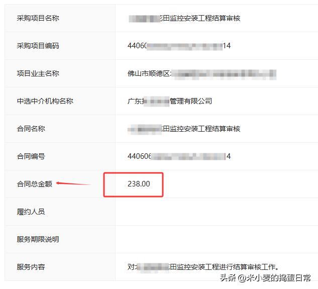 造价人看傻了，238块接个工程结算审核，这行真要饭都嫌寒碜！
 
刚刷到个佛山的
