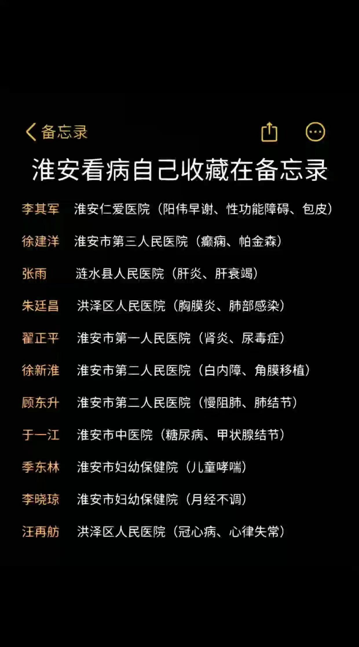 淮安朋友请进。熬夜整理的青岛备忘录 排名不分先后，都是一些常用到的，仅供大家参考