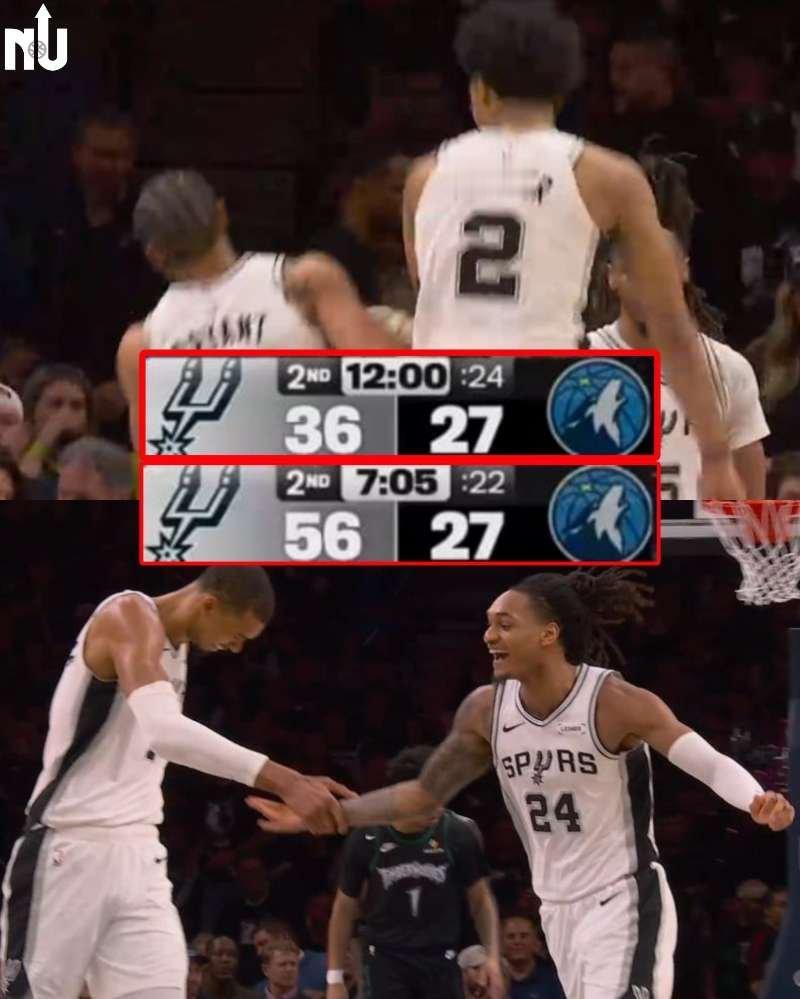 马刺vs森林狼森林狼这是要崩了的节奏啊！nba季后赛