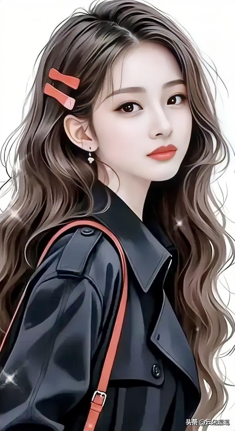 元气少女风，红唇与黑外套的完美搭配，时尚又迷人！💄👗✨女生怎么穿搭会看着很温