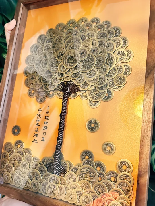 真实钱币！ 不是打印！🫠手工立体发财树💰
