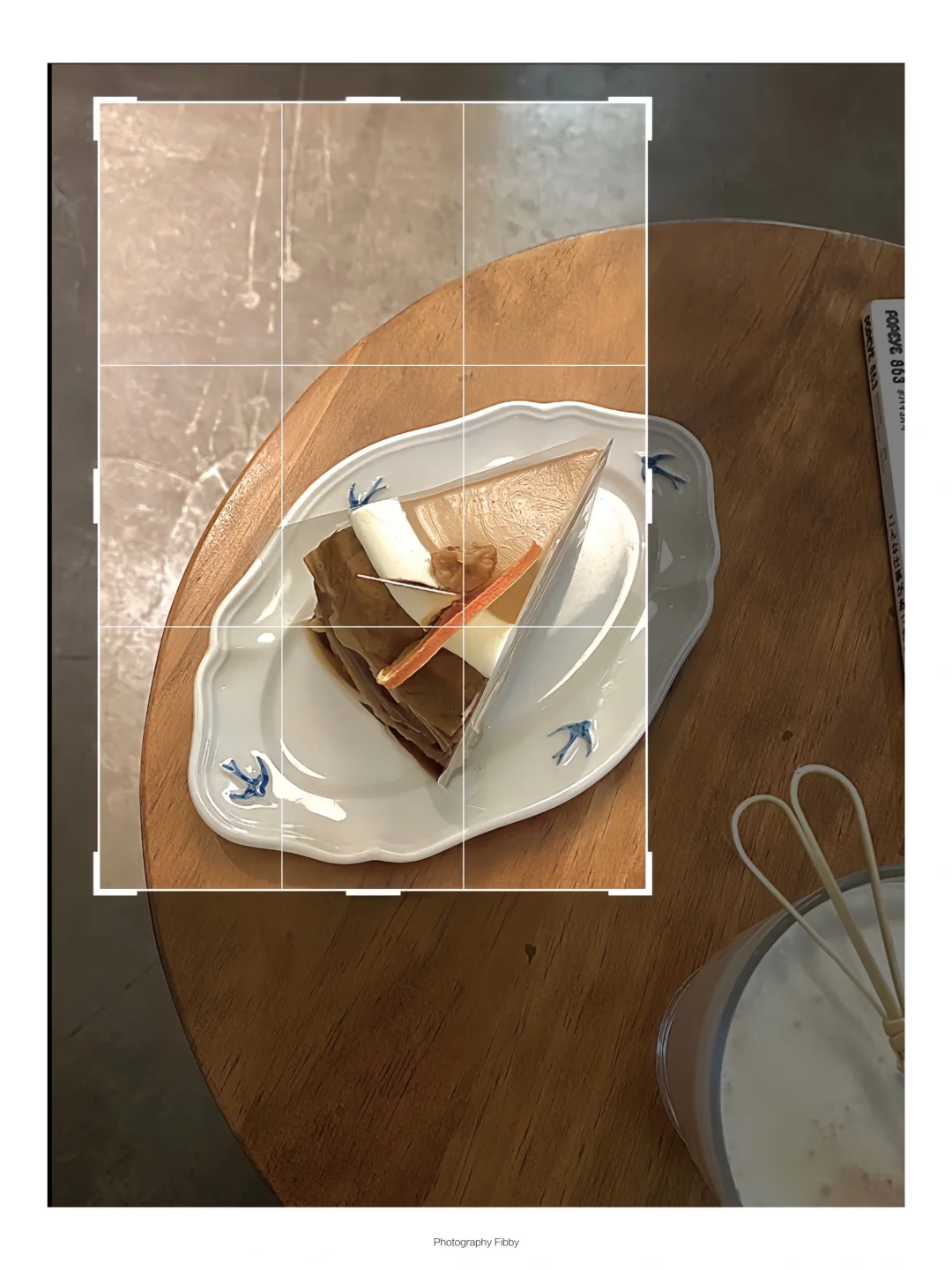 甜品这样构图➕滤镜秒变日系杂志氛围感海报