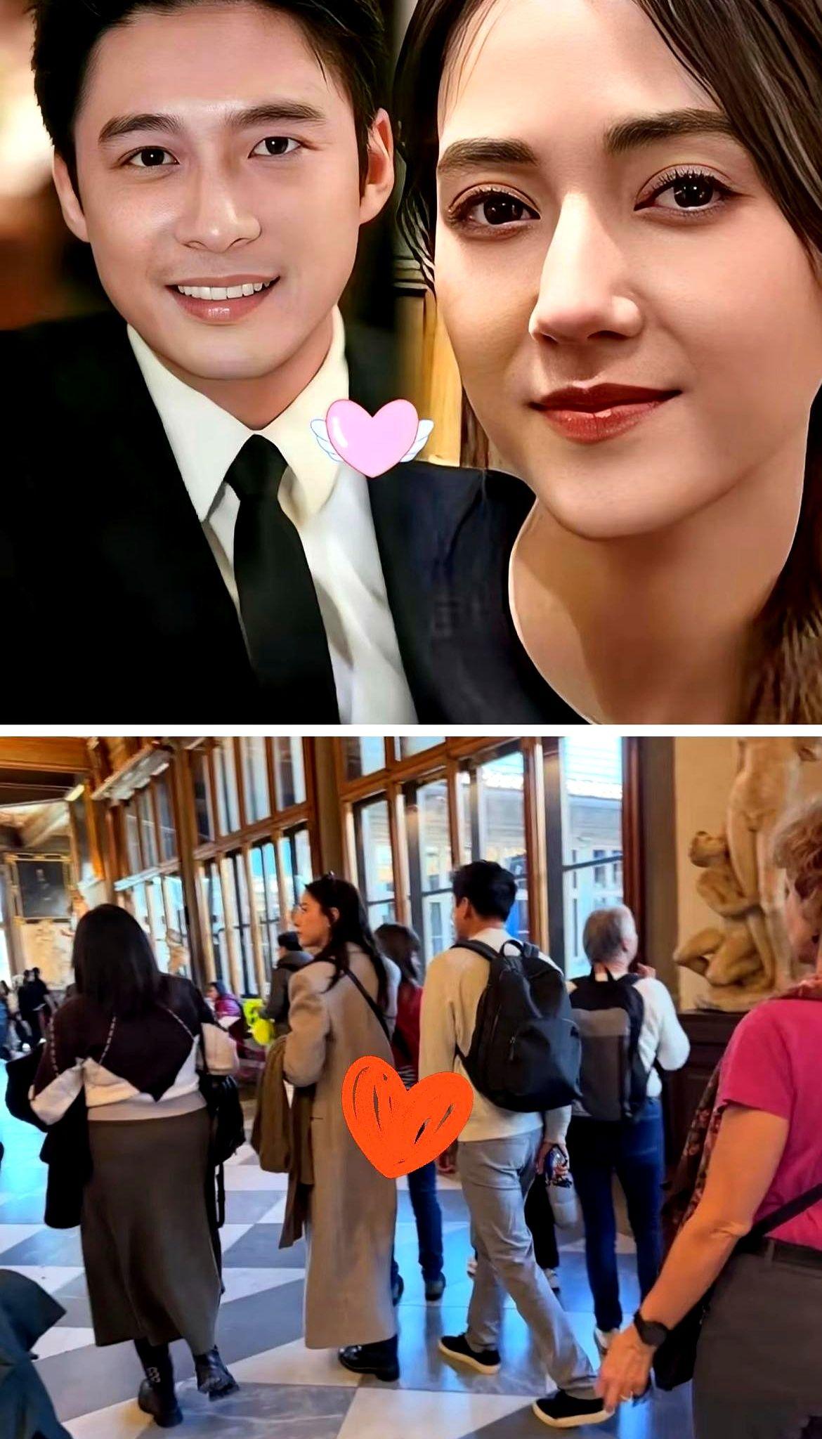 佛罗伦萨街头的手机镜头给这段暧昧加了把火，据博主@意面不加糖 2月14日的图文，