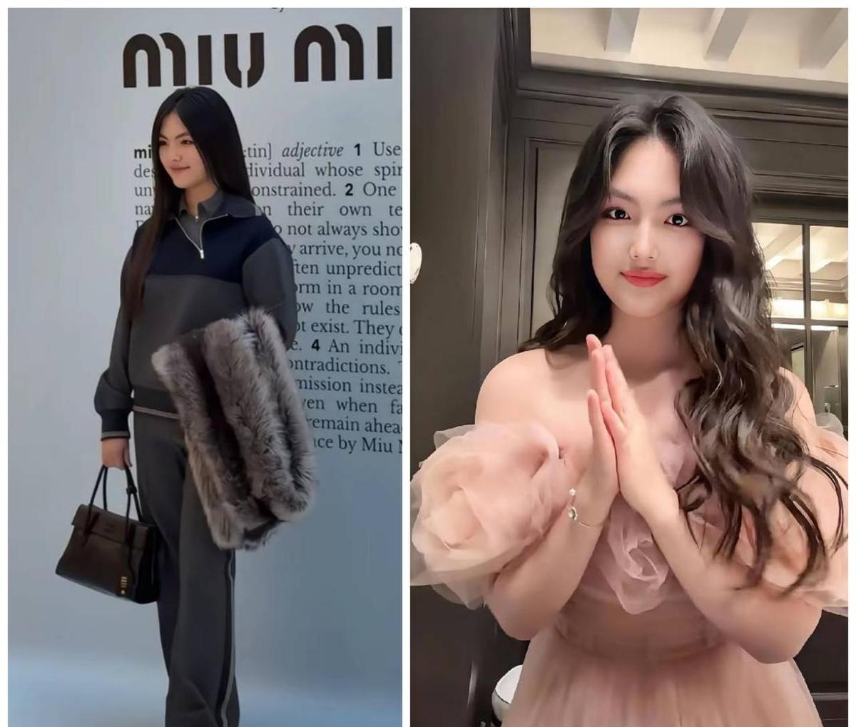 王诗龄穿白T恤出街，没滤镜，没logo，像极了你家楼下那个爱打篮球的女生。
她妈