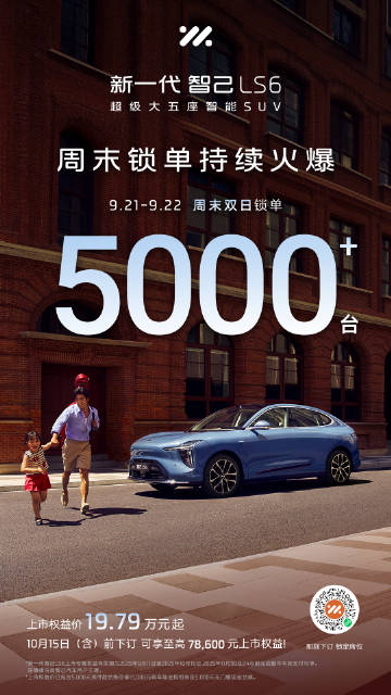 新一代智己LS6震撼上市19.79万起智己LS6也是爆了啊，周末锁单超5000“