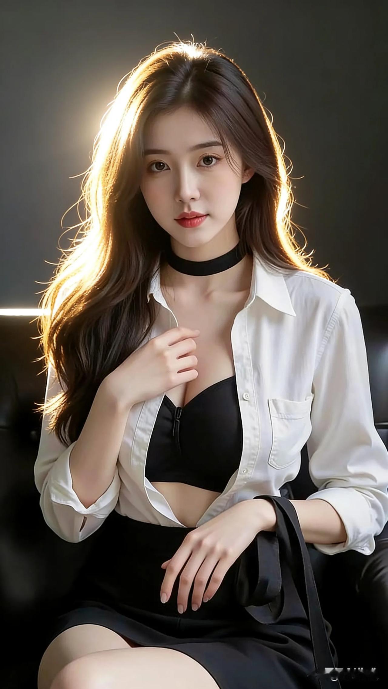 这姑娘往那儿一坐
像午后晒透的光落进了堂
头发是揉开的蜜色云
眼波轻轻晃，比汽水