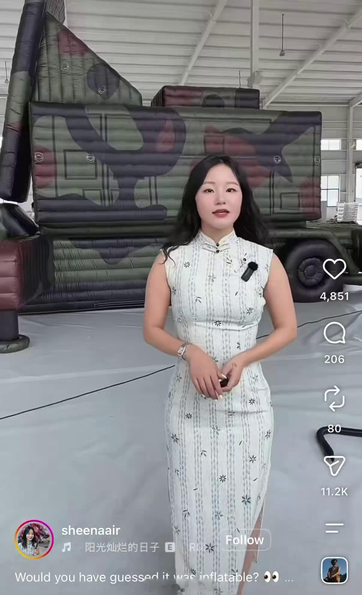 中国商家在ins上卖充气假目标 ​​​