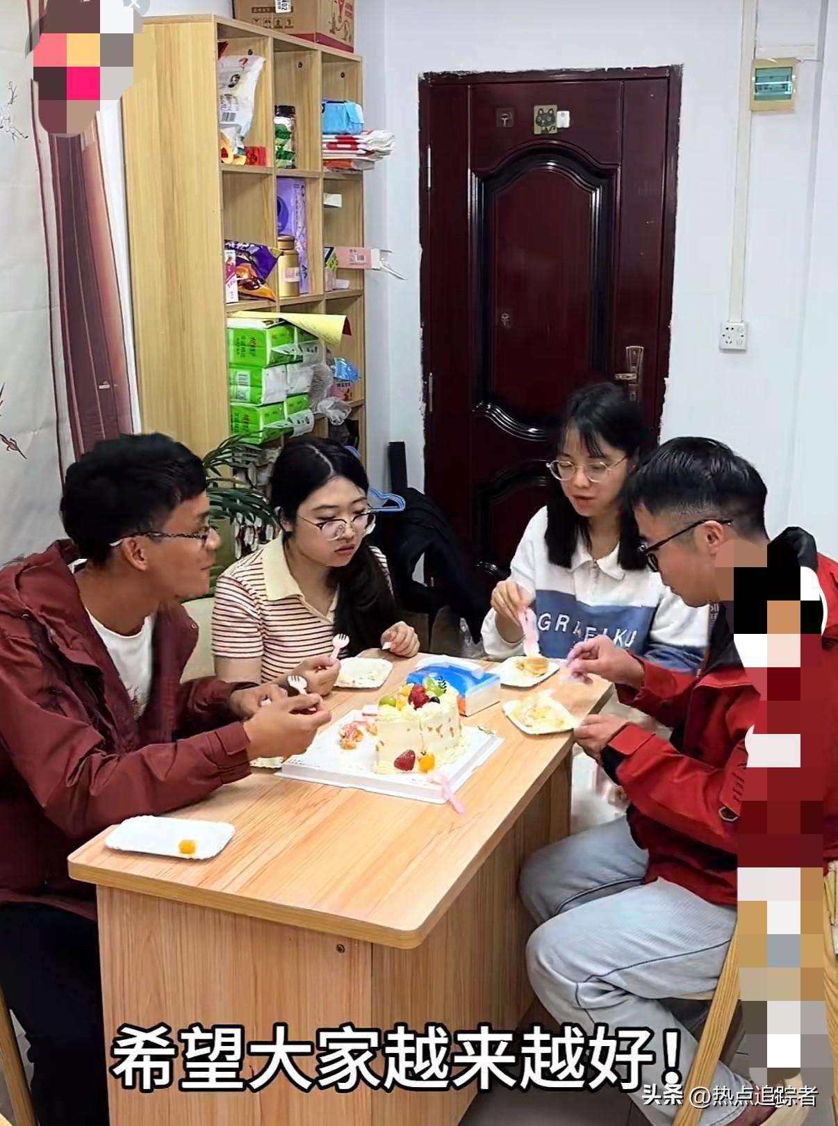 今天，唐尚珺更新了一则视频，分享了他在38节买蛋糕，与小伙伴一同过节的温馨场景。