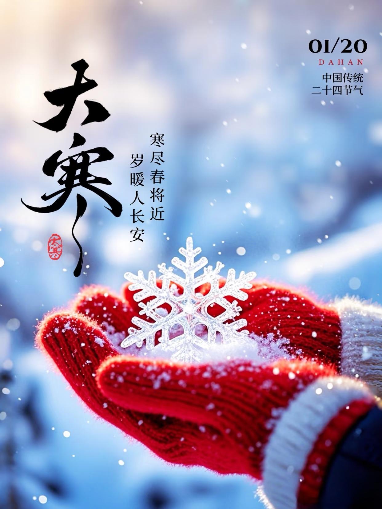 “上午大寒冷到哭”，今年恰逢“早大寒”，最冷的时刻要来了。

今年大寒交节在 1