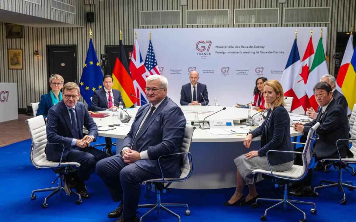 晚报！美国国务卿鲁比奥今晚（北京时间3月27日晚）写道：“今天在七国集团（G7）