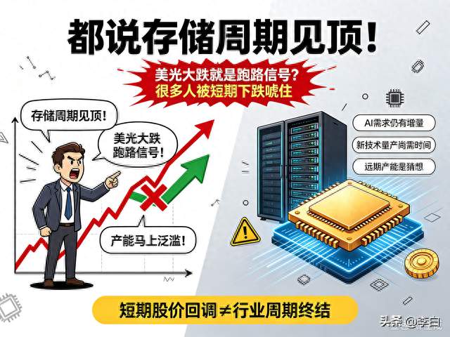 别被吓到！美光连续回调，不等于存储大行情已经结束