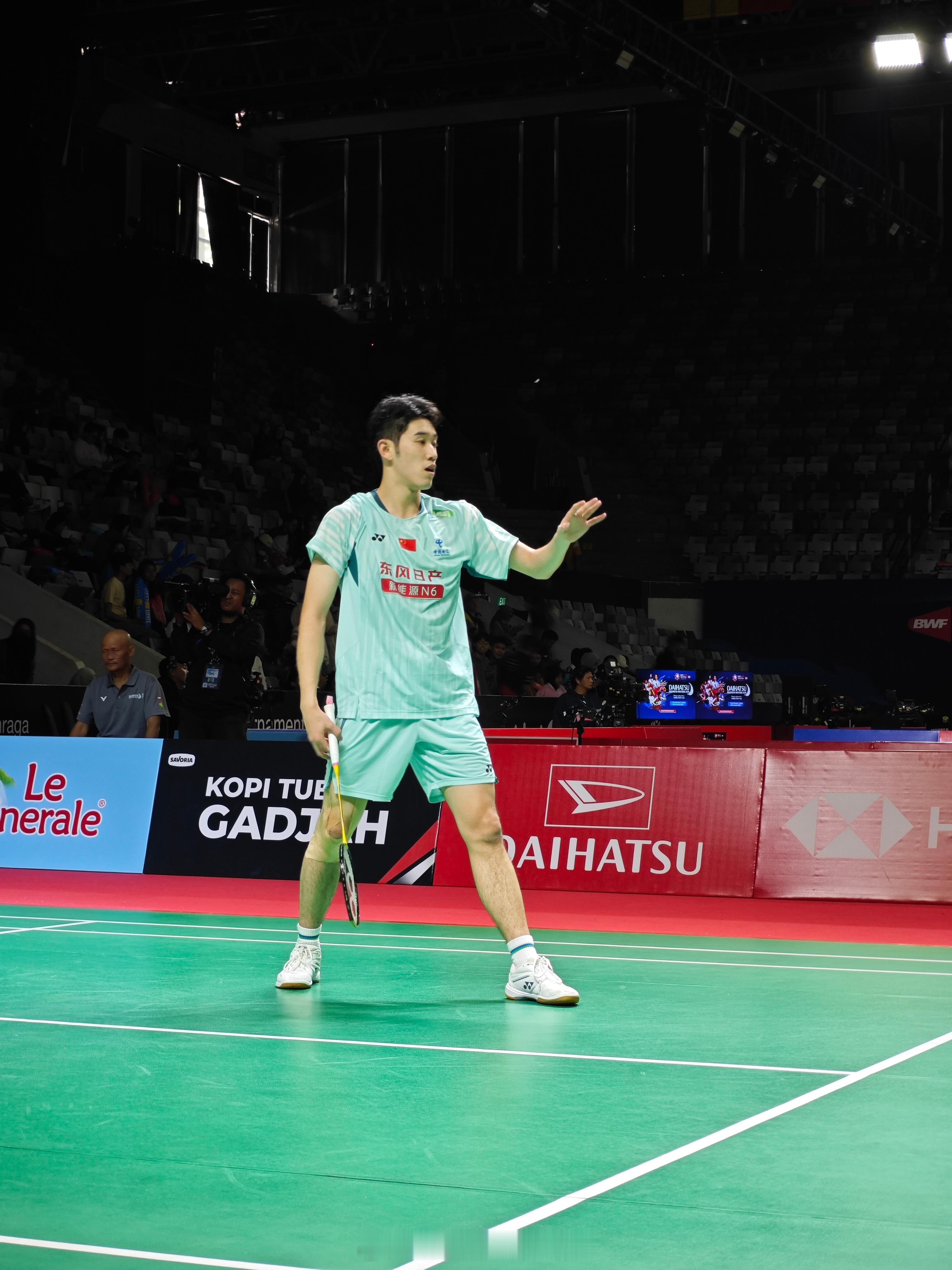 男单 资格赛 胡哲安 14-21 17-21 朱利安2026年印尼羽毛球大师赛