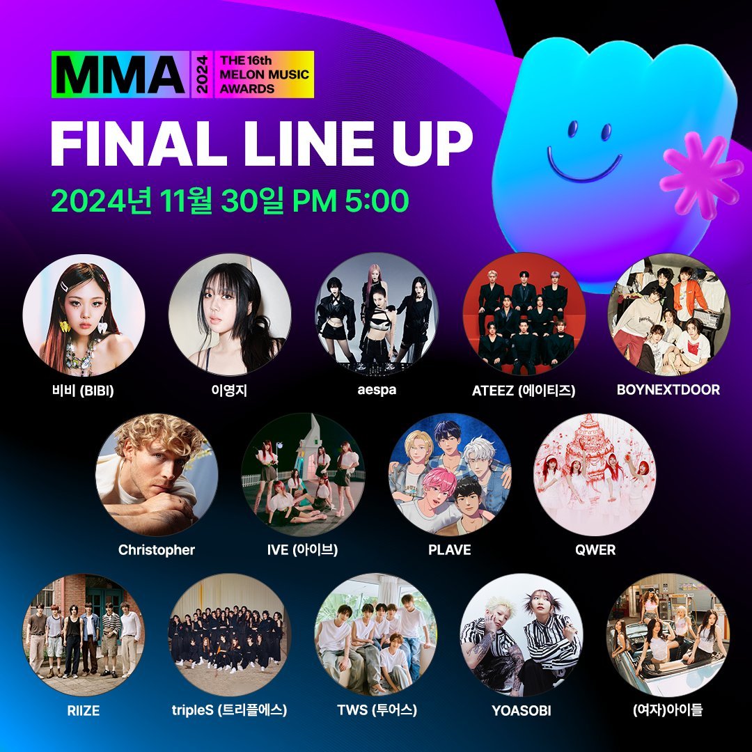 2024MMA最终表演嘉宾阵容，将于11月30日举办 