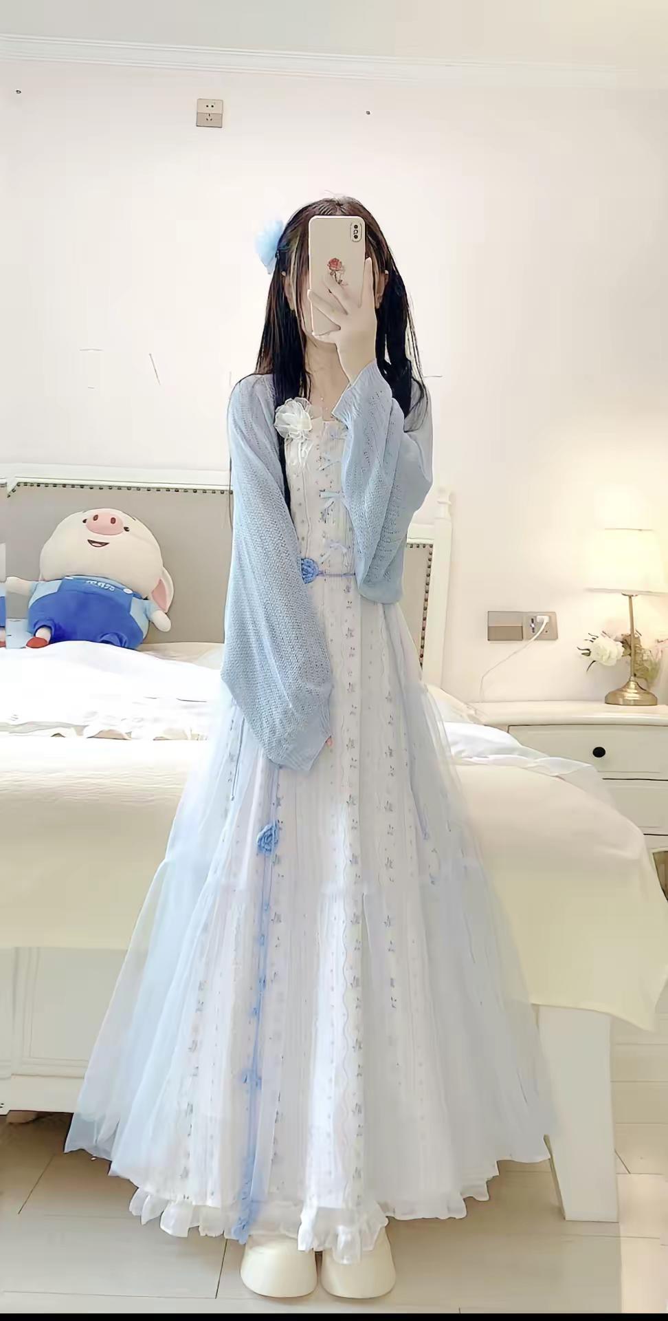 我的心向你倾斜了 你接得住吗温柔风穿搭 做个美美的小仙女 仙气十足 甜妹统治世界