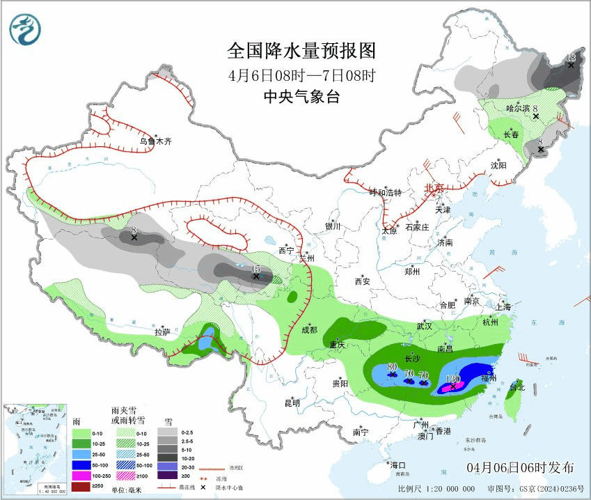 【一周天气——南方多雨 北方多风】本周（4月6-12日），冷暖空气依然活跃，南方