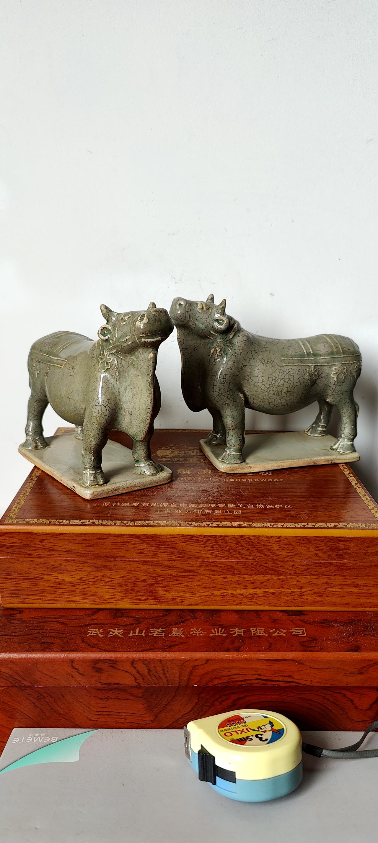 五代至宋耀州窑双牛青瓷欣赏