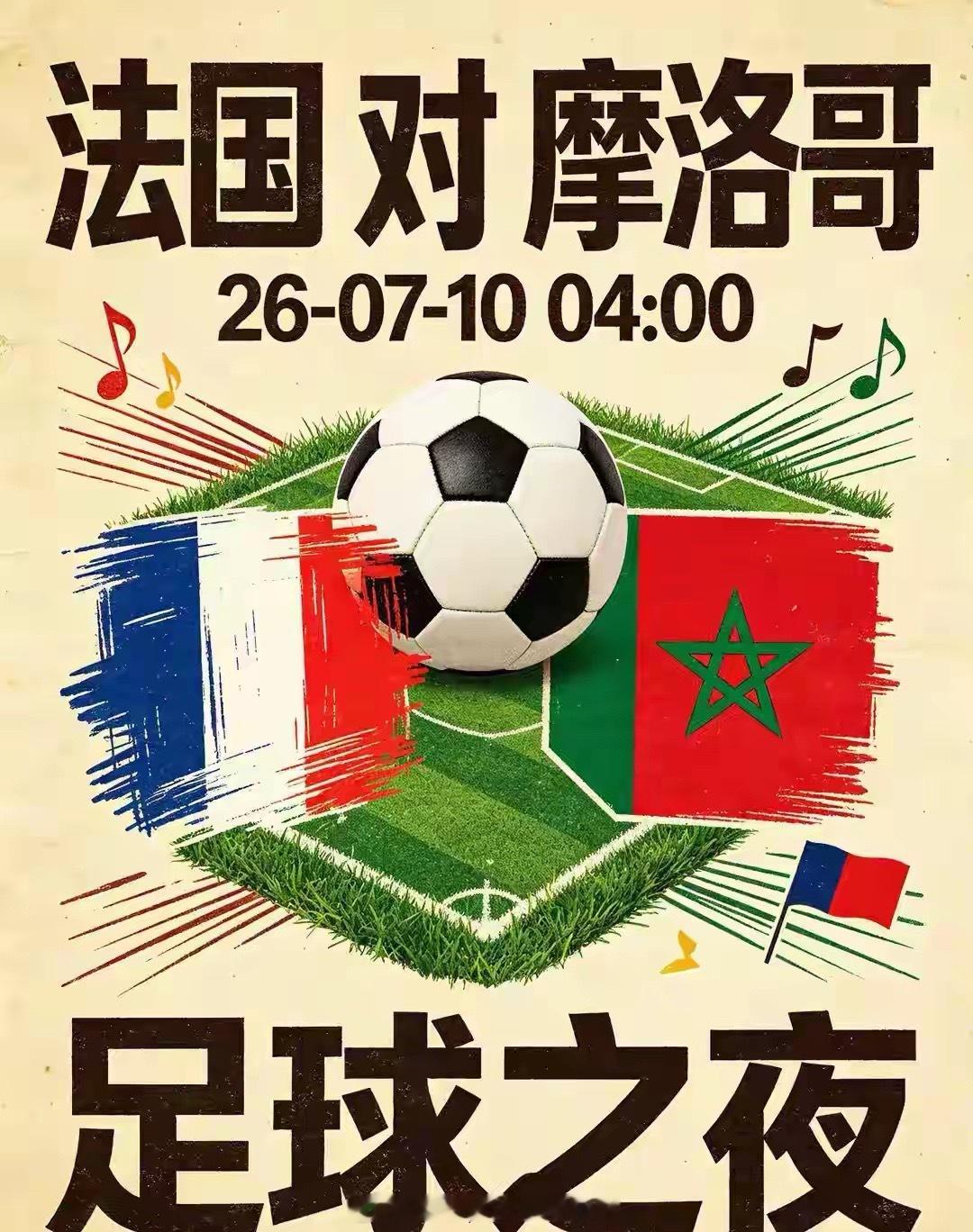 明天一场世界杯大胆预测：法国稳，摩洛哥难爆冷笔墨论球决战世界杯美加墨世界杯激战如