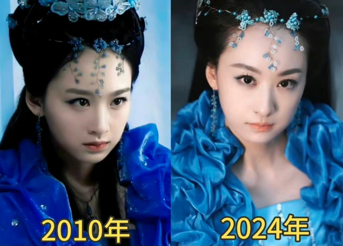 穆婷婷2010年和2024年比较，内娱根本不需要代餐 ​​​